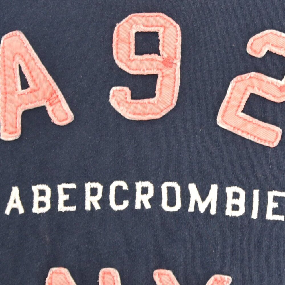 Abercrombie Navy Tee Kids XL Y2K Preppy Varsity - Picture 3 of 8